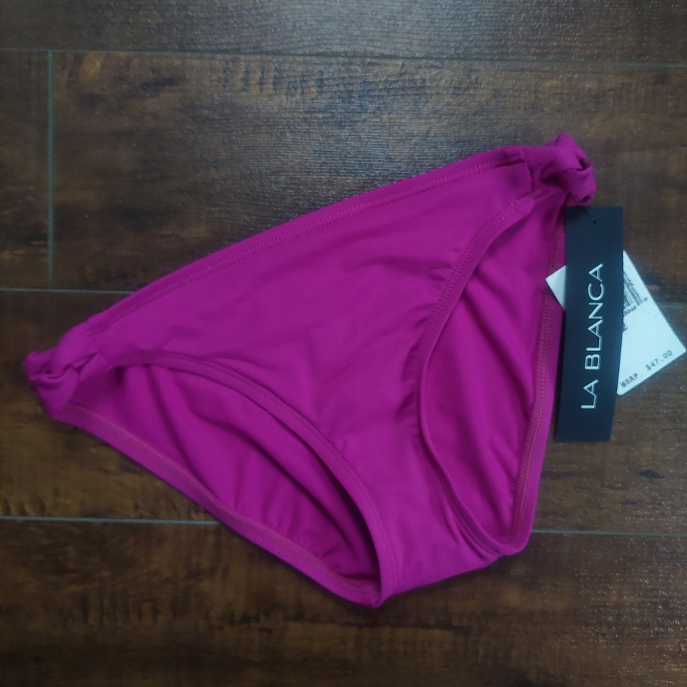 La Blanca Twist Side Bikini Bottoms Orchid NWT Size 2